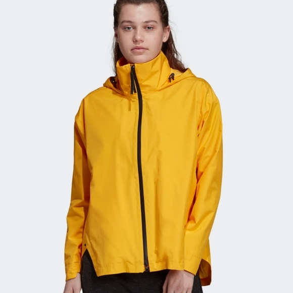 adidas yellow rain jacket
